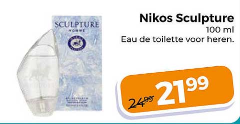 Nikos Sculpture 100 ml Eau de toilette voor heren.