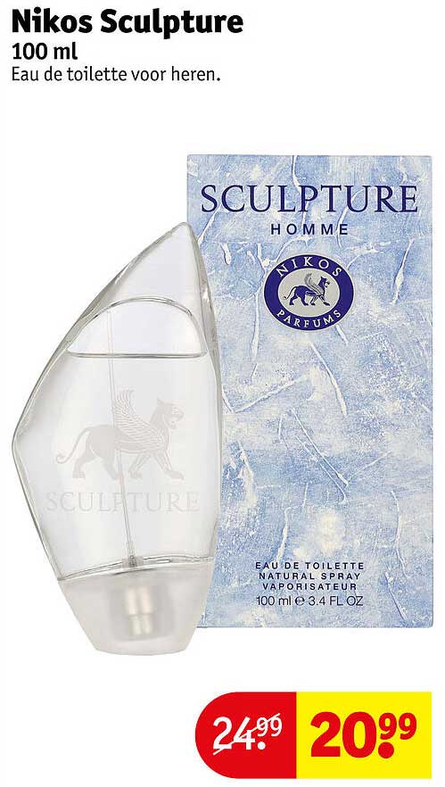 Nikos Sculpture 100 ml Eau de toilette voor heren.