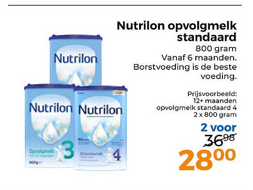 Nutrilon opvolgmelk standaard 800 gram