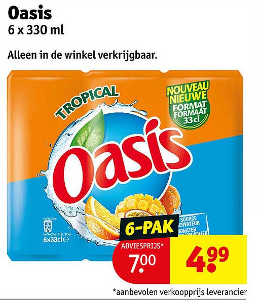 Oasis 6 x 330 ml