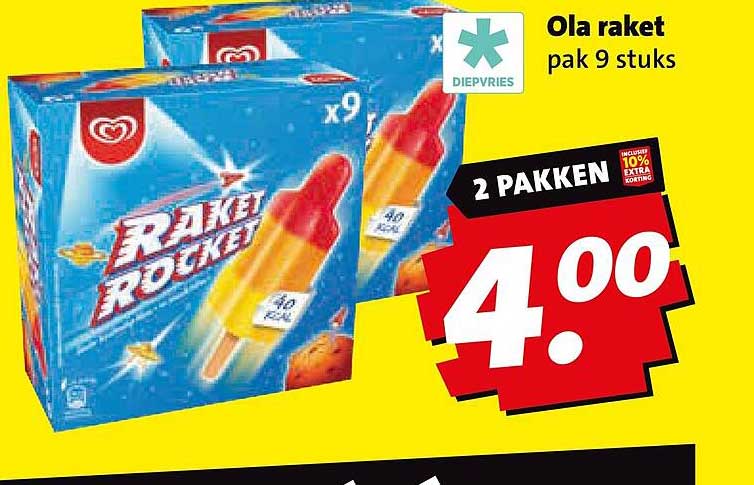 Ola raket pak 9 stuks