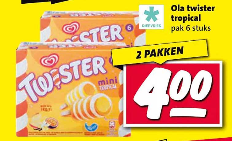 Ola twister tropical pak 6 stuks 2 PAKKEN