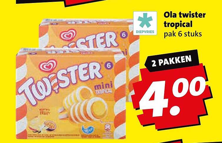 Ola twister tropical pak 6 stuks 2 pakken