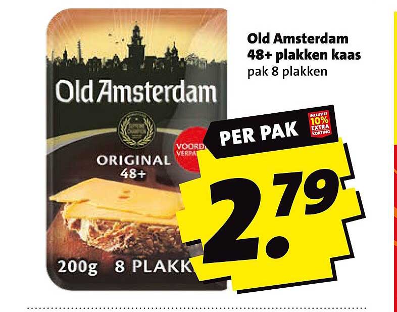 Old Amsterdam 48+ plakken kaas pak 8 plakken