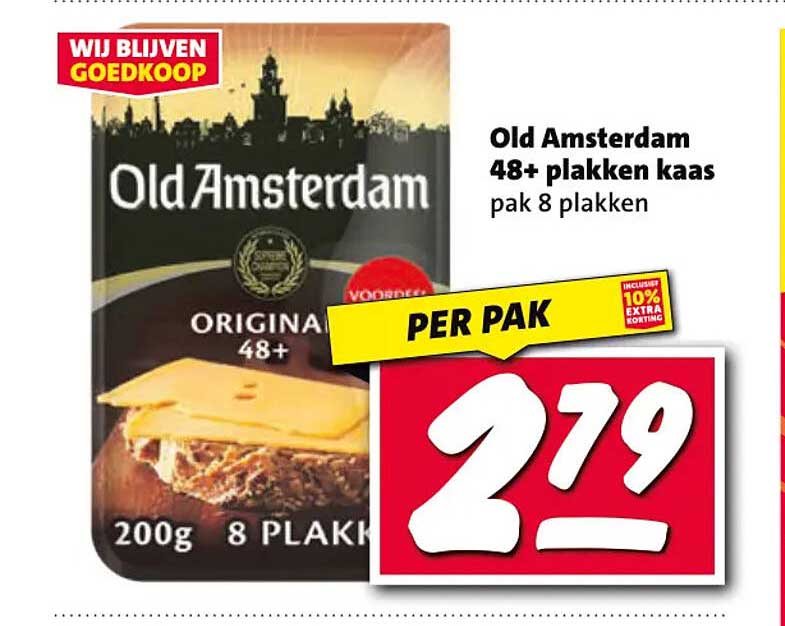 Old Amsterdam 48+ plakken kaas pak 8 plakken