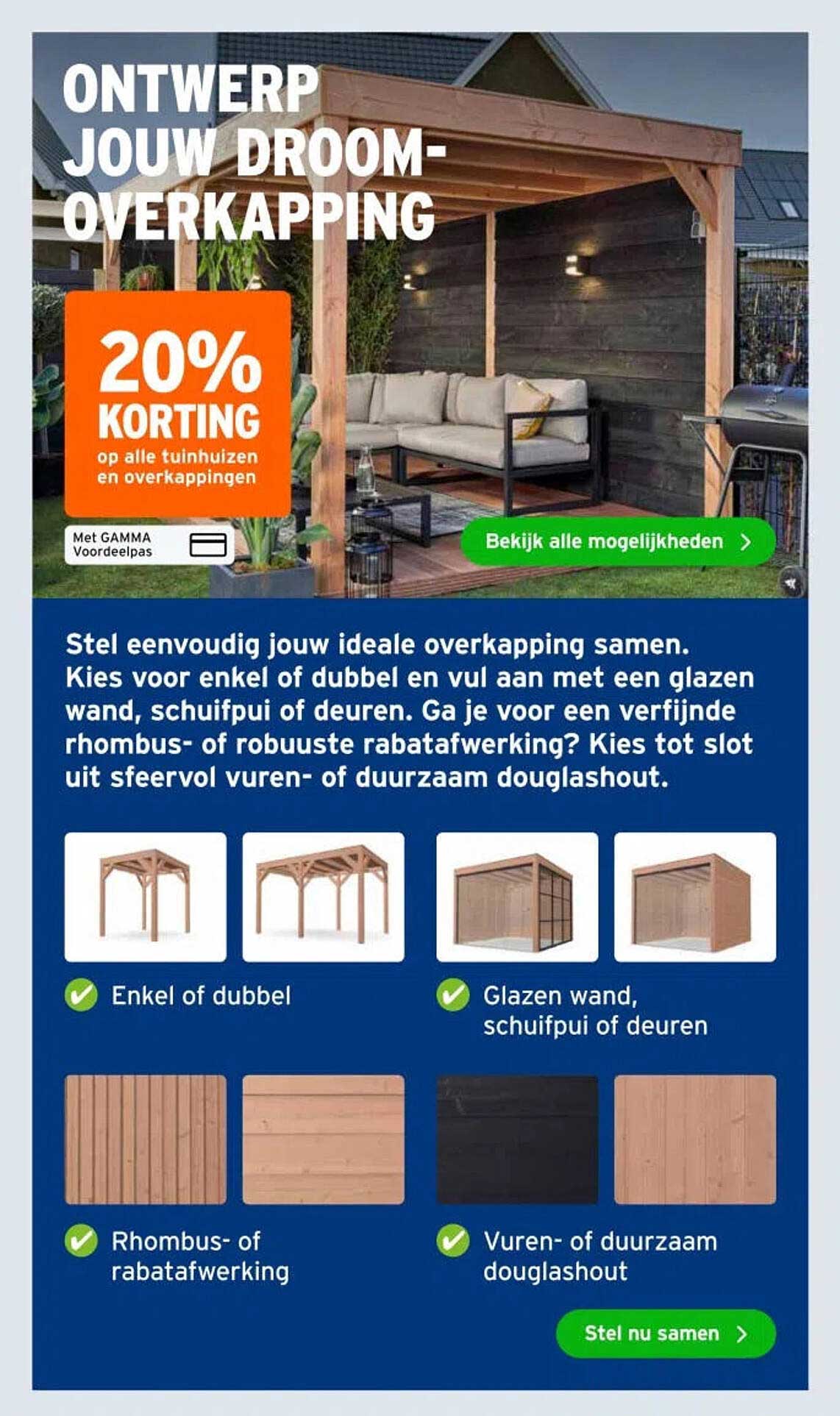 Ontwerp jouw droom-overkapping