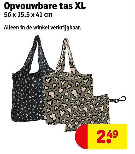 Opvouwbare tas XL