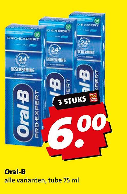 Oral-B alle varianten, tube 75 ml