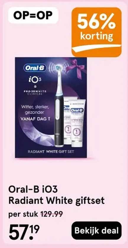Oral-B iO3 Radiant White giftset