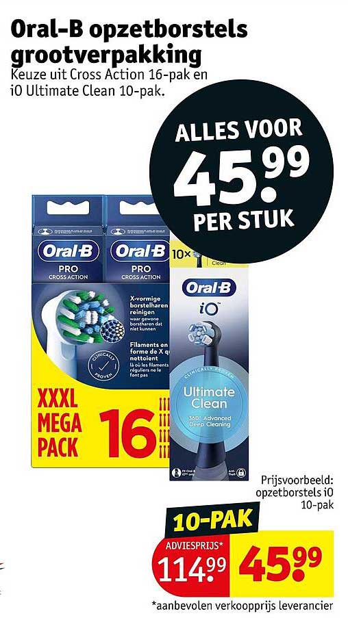 Oral-B opzetborstels grootverpakking