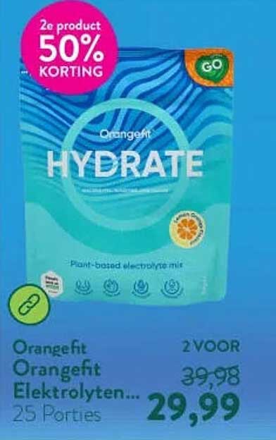 Orangefit Orangefit Elektrolyten... 25 Porties 2 VOOR 2e product 50% KORTING
