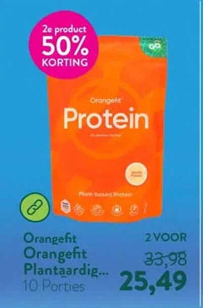 Orangfit Protein 2e product 50% KORTING