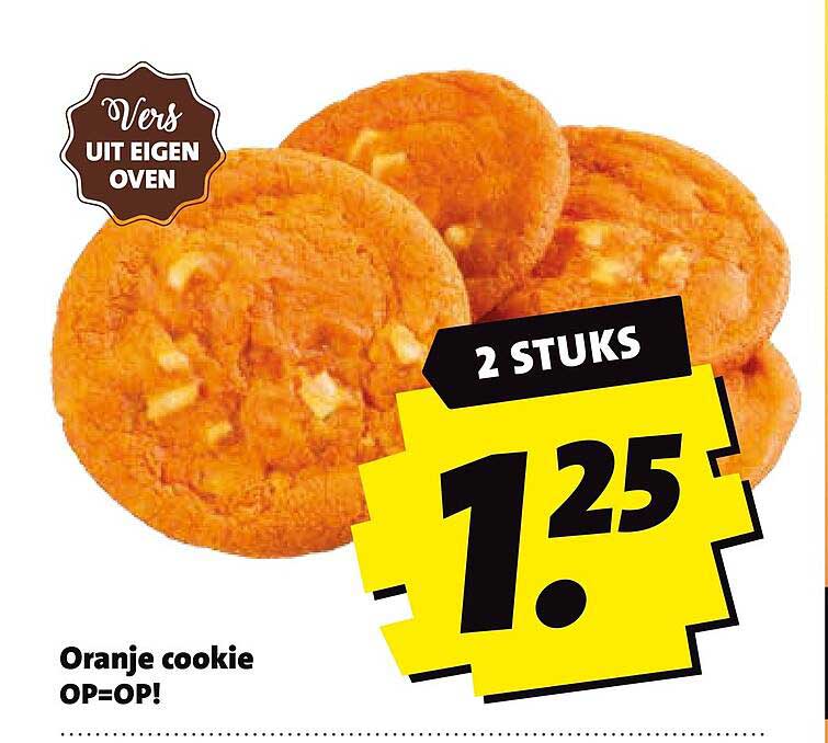 Oranje cookie OP=OP! 2 stuks