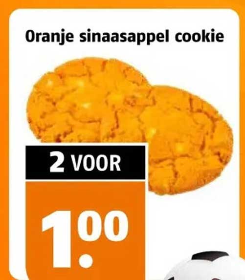 Oranje sinaasappel cookie 2 voor