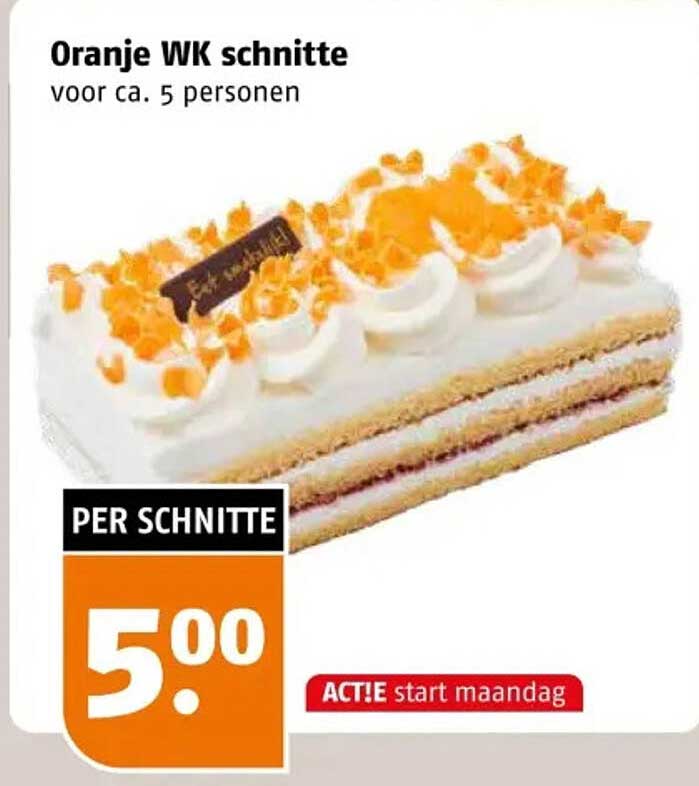 Oranje WK schnitte voor ca. 5 personen