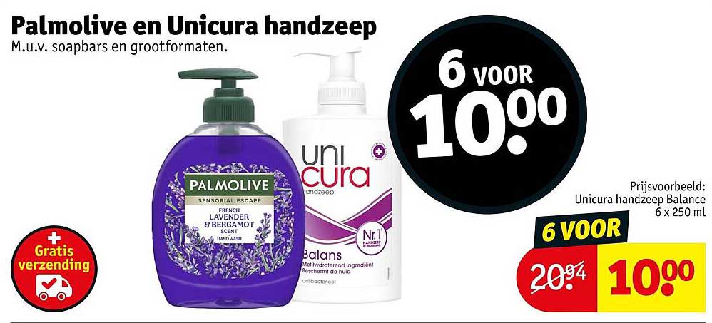 Palmolive en Unicura handzeep