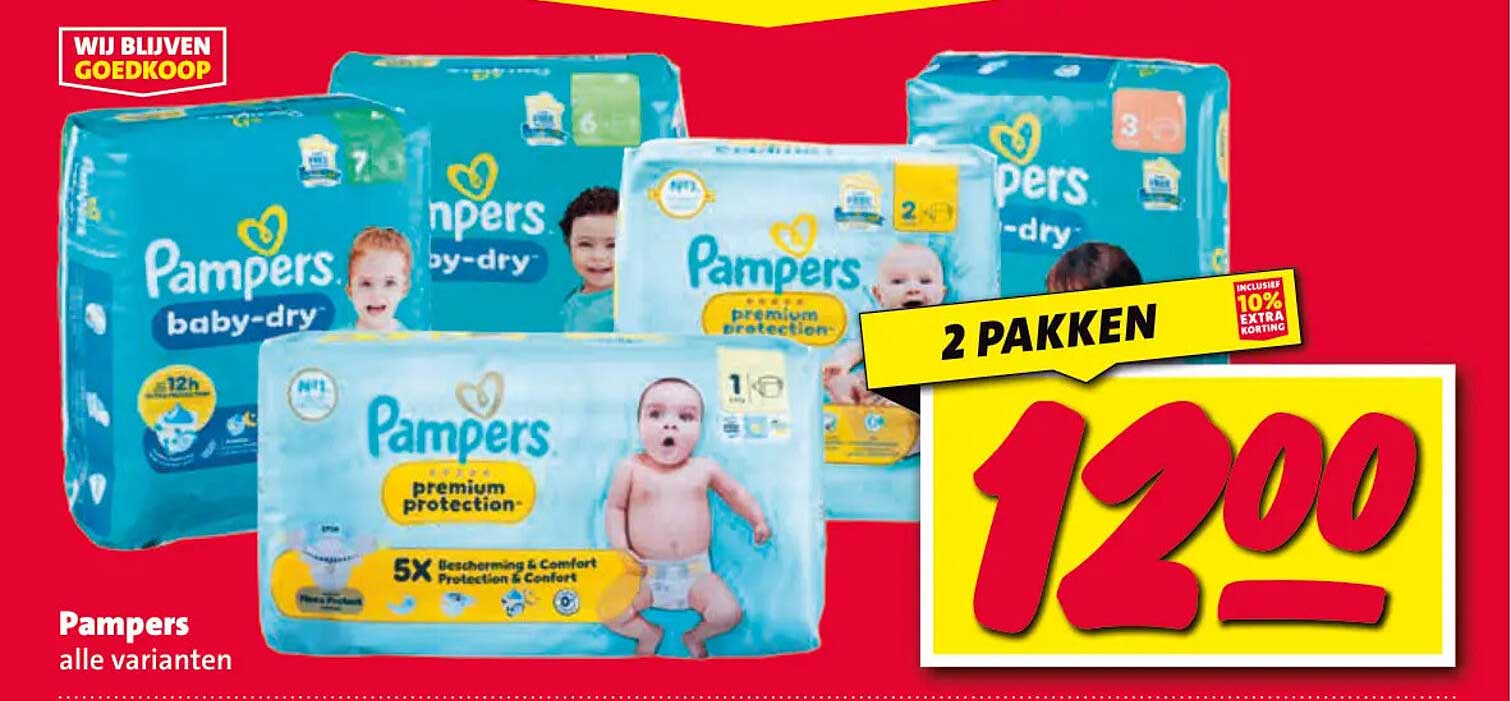 Pampers alle varianten 2 pakken