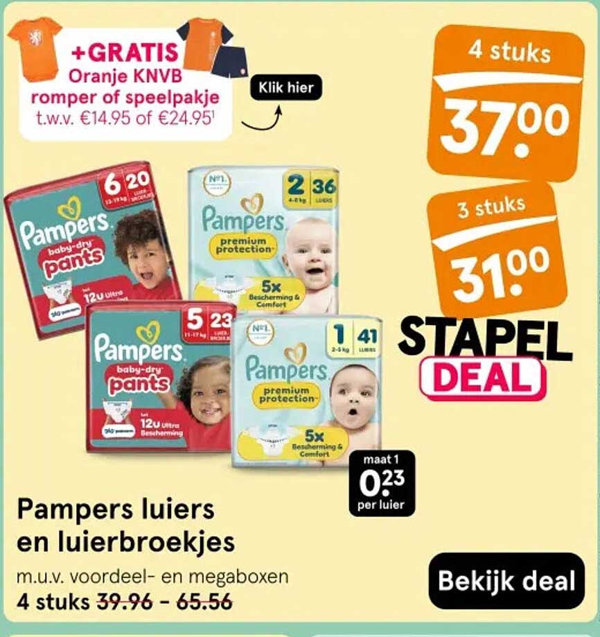 Pampers luiers en luierbroekjes