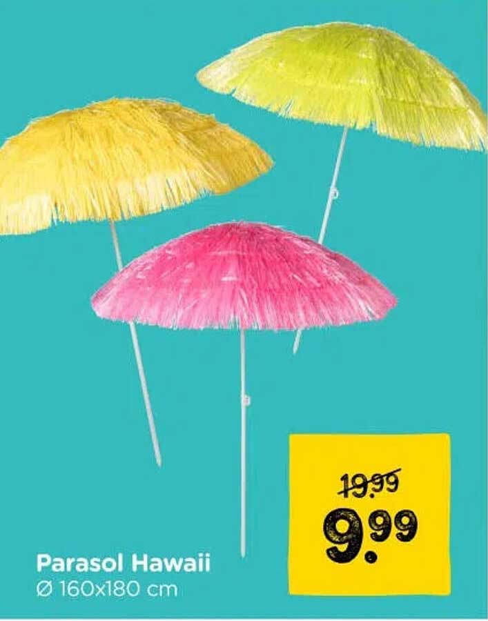 Parasol Hawaii Ø 160x180 cm