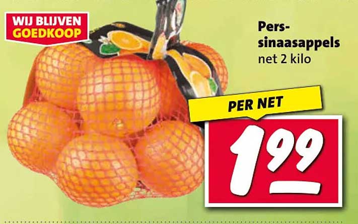 Pers-sinaasappels net 2 kilo PER NET