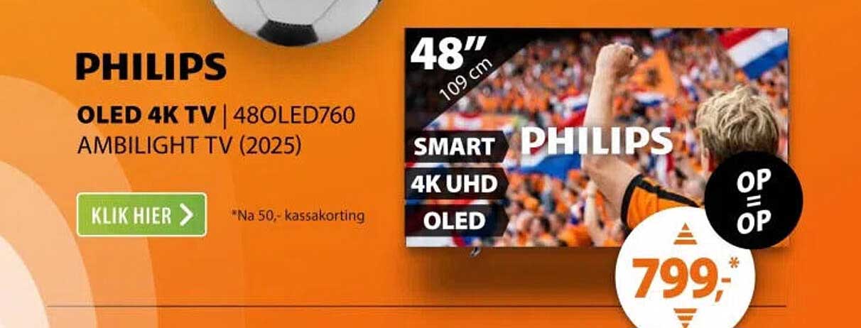 PHILIPS OLED 4K TV | 48OLED760 AMBILIGHT TV (2025)