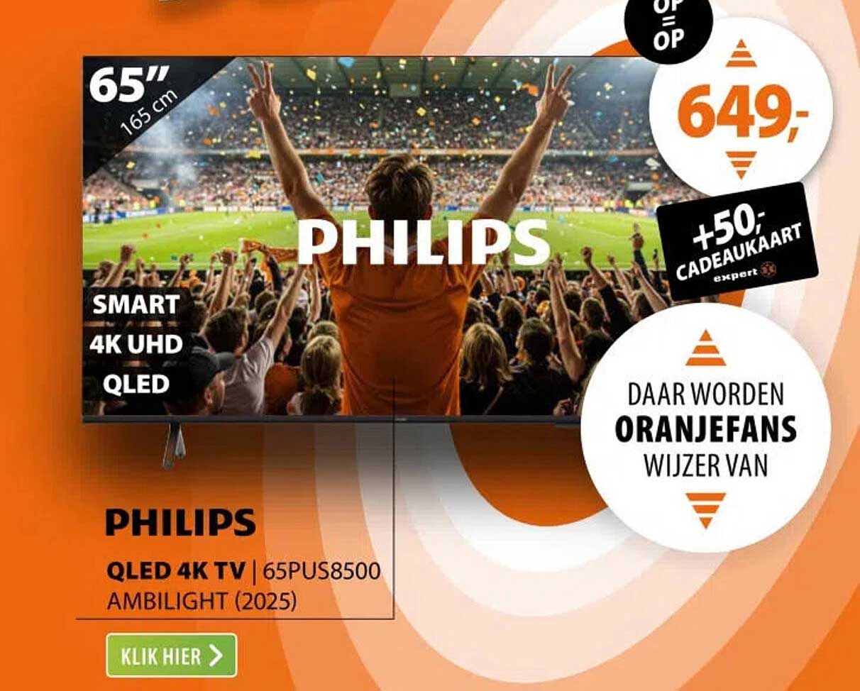 PHILIPS QLED 4K TV | 65PUS8500 AMBILIGHT (2025)