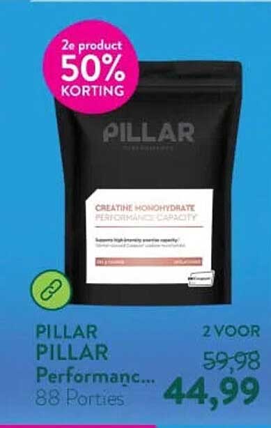 PILLAR Performance... 88 Porties 2e product 50% KORTING