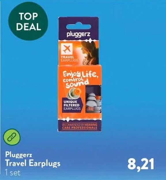 Pluggerz Travel Earplugs