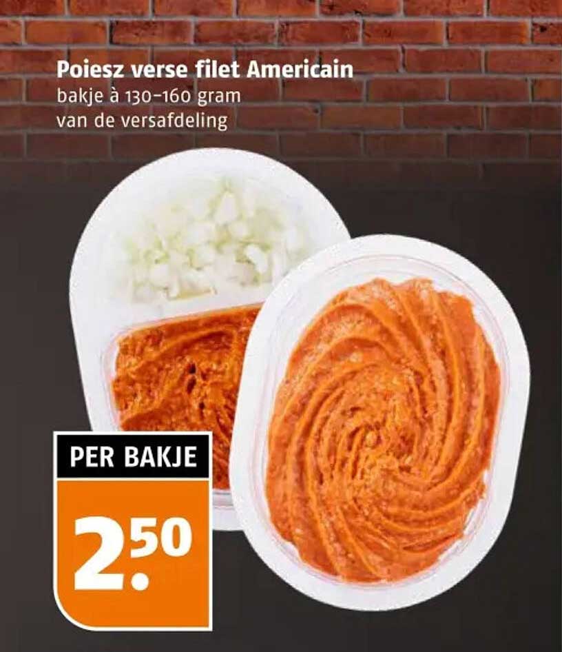Poiesz verse filet Americain