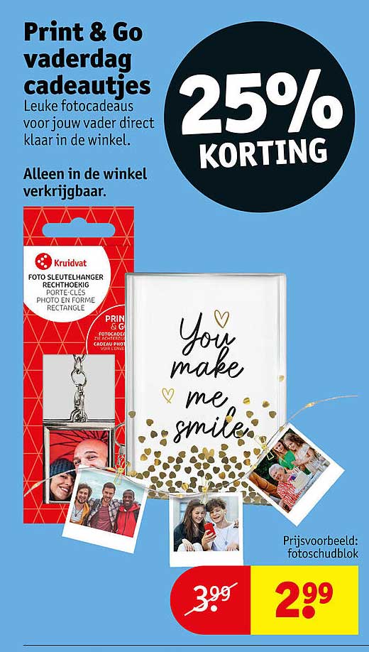 Print & Go vaderdag cadeautjes