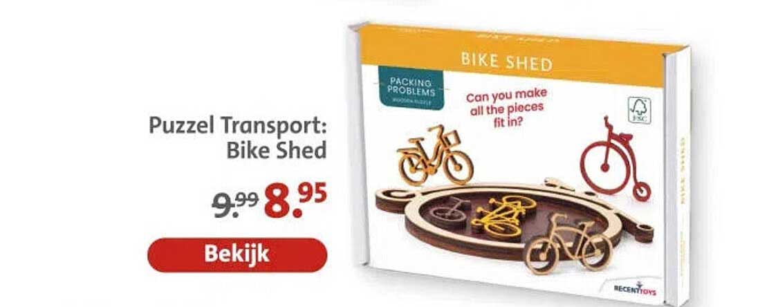 Puzzel Transport: Bike Shed