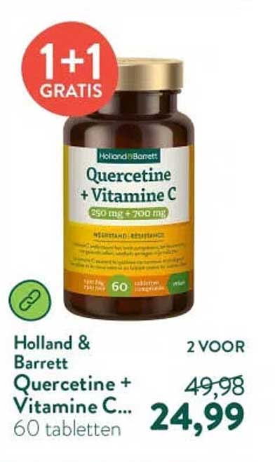 Quercetine + Vitamine C... 1+1 GRATIS