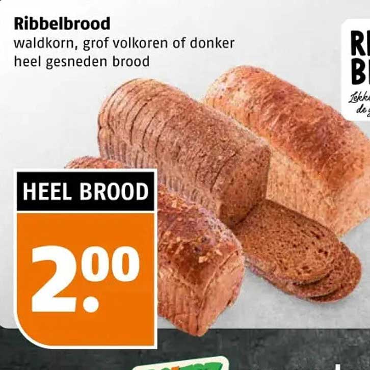 Ribbelbrood waldkorn, grof volkoren of donker heel gesneden brood
