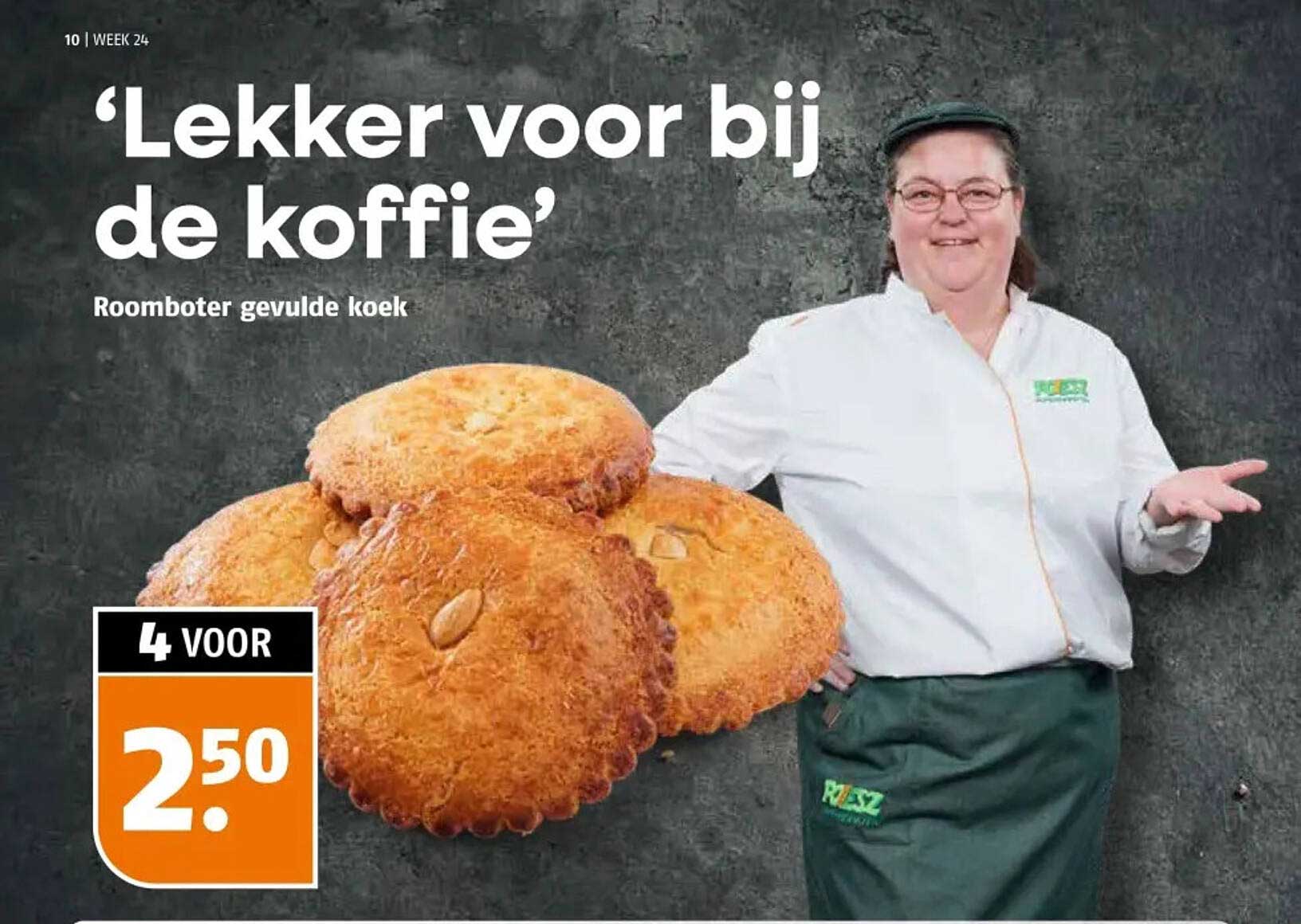 Roomboter gevulde koek