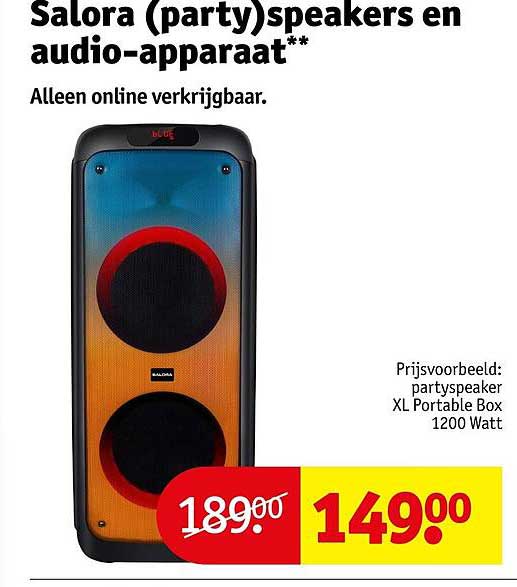 Salora (party)speakers en audio-apparaat**
