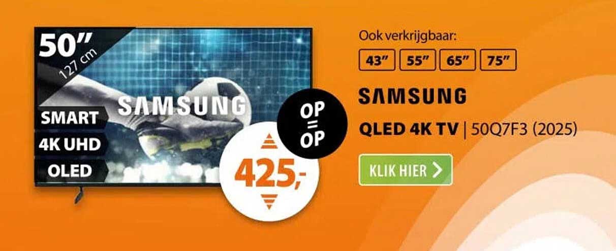 SAMSUNG QLED 4K TV | 50Q7F3 (2025)