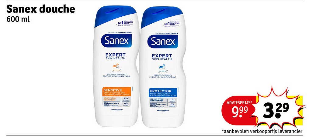 Sanex douche 600 ml