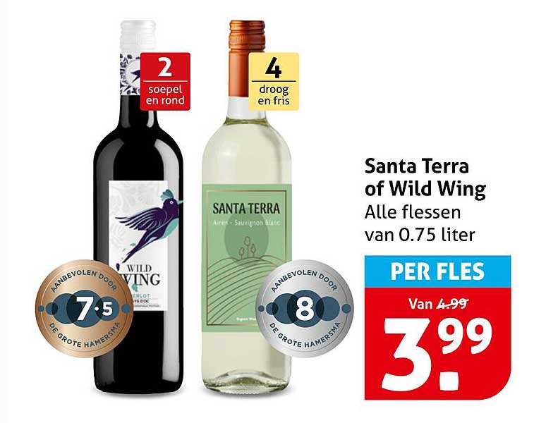 Santa Terra of Wild Wing Alle flessen van 0.75 liter