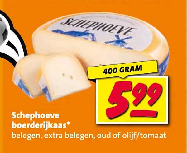Schephoeve boerderijkaas* belegen, extra belegen, oud of olijf/tomaat