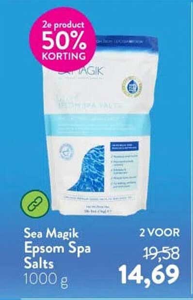 Sea Magik Epsom Spa Salts 1000 g 2e product 50% KORTING