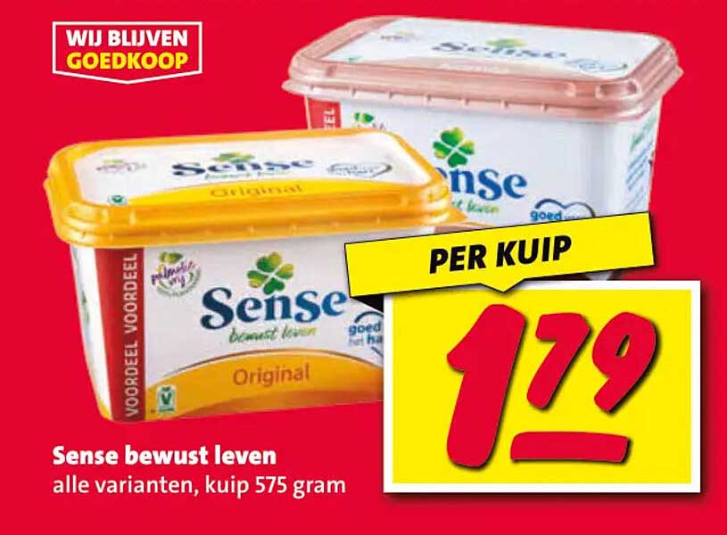 Sense bewust leven alle varianten, kuip 575 gram PER KUIP