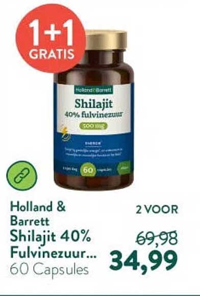 Shilajit 40% Fulvinezuur... 1+1 GRATIS