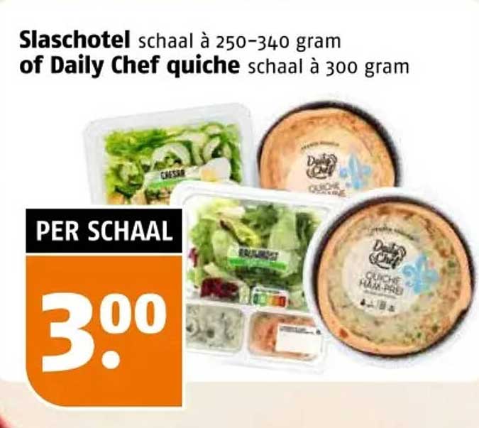 Slaschotel schaal à 250-340 gram of Daily Chef quiche schaal à 300 gram
