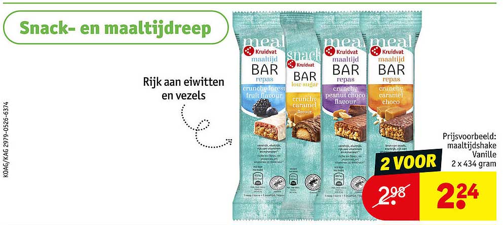 Snack- en maaltijdreep