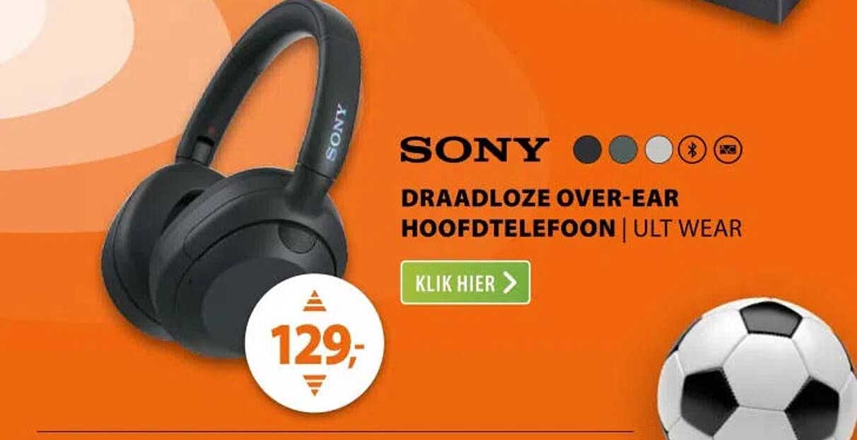 SONY DRAADLOZE OVER-EAR HOOFDTELEFOON | ULT WEAR