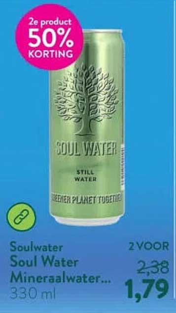 Soulwater Soul Water Mineraalwater... 2e product 50% KORTING