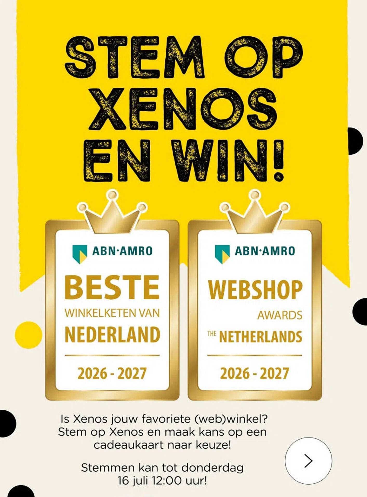 STEM OP XENOS EN WIN!