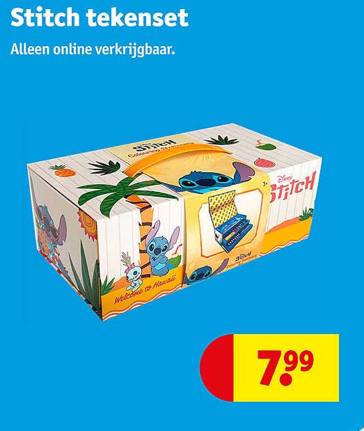 Stitch tekenset Alleen online verkrijgbaar.