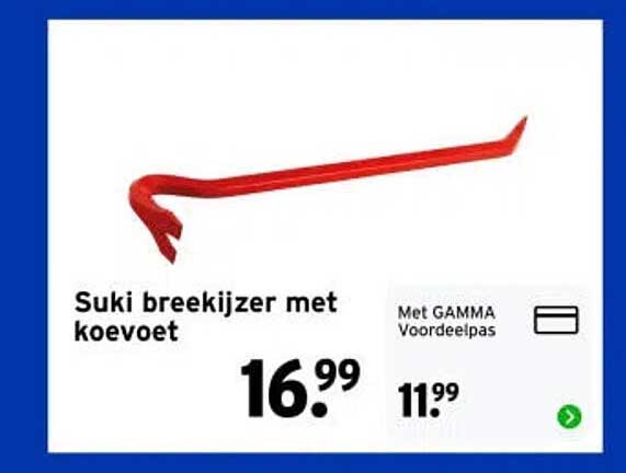 Suki breekijzer met koevoet