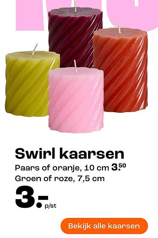 Swirl kaarsen